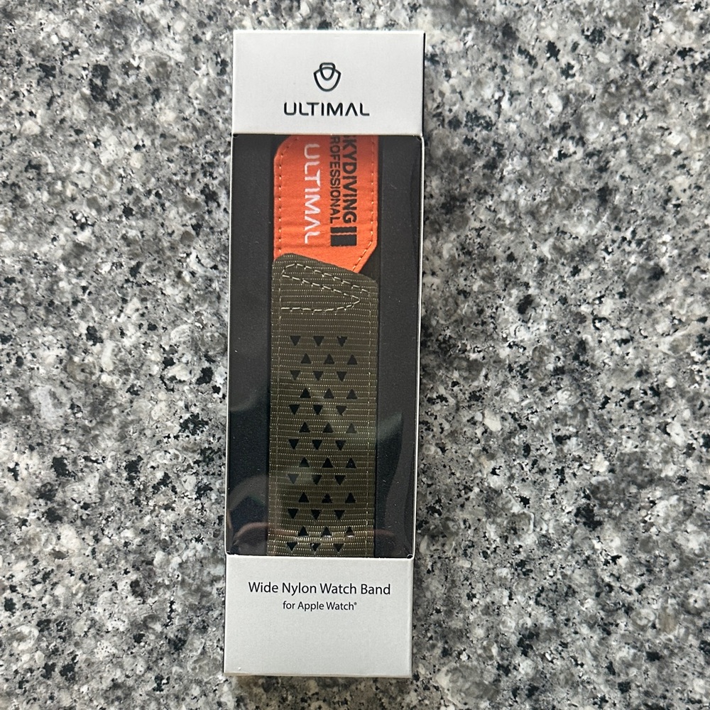 Olive Nylon Watch Band for Apple Watch